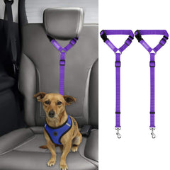 BWOGUE cinturón de seguridad para asiento de coche ajustable, viaje seguro para mascotas.