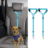 BWOGUE cinturón de seguridad para coche con cabecero ajustable, ideal para viajes tranquilos.