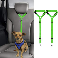 BWOGUE cinturón seguridad para perro, instalación rápida en el asiento del coche para viajes seguros.