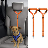 Correa BWOGUE para perro en asiento trasero, ideal para viajes seguros.