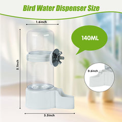 BWOGUE dispensador-agua-jaula-trasparente facilita ver el nivel de agua
