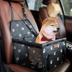 BYGD Asiento elevador para perros, vista lateral con soporte estable para paseos seguros.