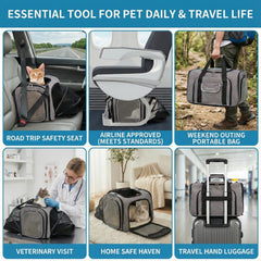 Bytaoqipet accesorios-viaje: bolsillos útiles para juguetes y snacks.
