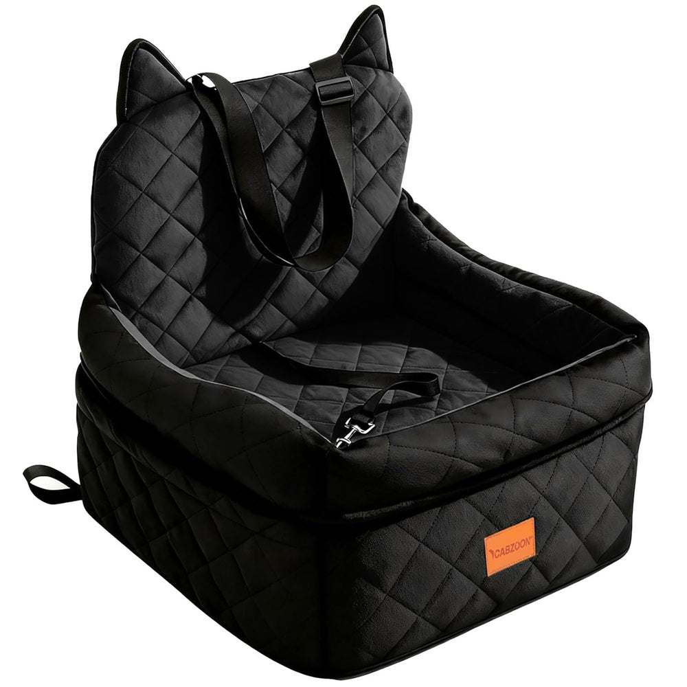 CABZOON asiento elevado para perros ofrece vista clara y viaje cómodo.