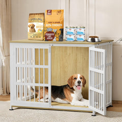 CABZOON jaula de 41 pulgadas como mueble refugio para perros grandes.