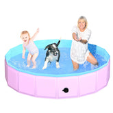 Piscina plegable CACSPS para perros 71x12 Rosa para exterior.