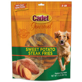 Cadet Gourmet empaque de camote, recompensa natural para tu perro durante el día.