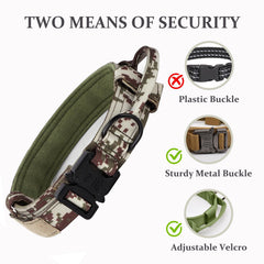 CADONO collar táctico hebilla metal rápida: puesta rápida y segura.