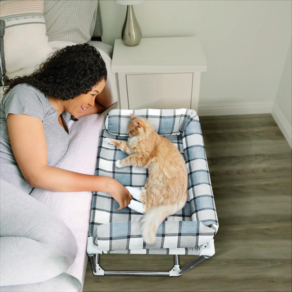 Caghash Cama Lateral para Perro junto a la cama, ideal para cercanía nocturna.