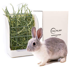 CALPALMY dispensador de heno para conejo y cobaya, diseño seguro y libre de BPA.
