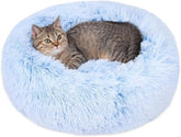 Cama para gatos: borde redondo de 24 pulgadas para mayor confort y seguridad.