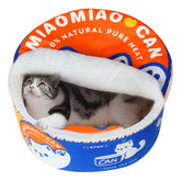 Cama 寵幸 ramen redonda para perros y gatos, suave y cálida para acurrucarse.