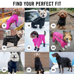 Canada Pooch Traje de lluvia: protección total del cuerpo para lluvia y nieve.
