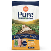 CANIDAE Pure Farm to Bowl pollo de corral como primer ingrediente para peso saludable.