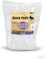 Canine Butcher Shop patas de pato, paquete de 90, snack natural para perros