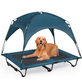 CANINE CANYON: cama para perro elevada ofrece descanso fresco en interiores y exteriores.