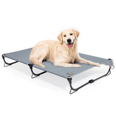 CANINE CANYON Daisy Cot: cama perruna elevada para exterior, comodidad al aire libre.