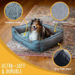 CANINE CANYON detalle-tejido-plush suave para mayor calidez.