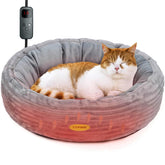 Cama CANMIL caliente de 20pulgadas para gatos, refugio cómodo en inviernos.