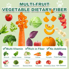 Capuca bocados verduras-frutas textura-crujiente para gatos y perros.