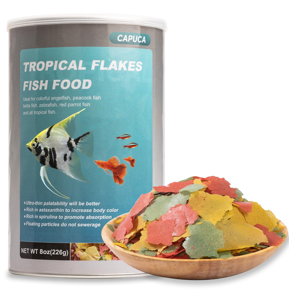 Capuca flake tropical ultradelgados en bote 8oz para alimentación suave