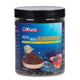 Capuca gusanos de sangre liofilizados en frasco, nutrición natural para peces.