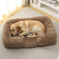 Cama ortopédica CareCooo para perro grande con espuma viscoelástica y soporte