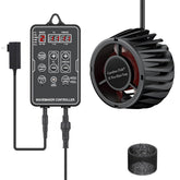 Carefree Fish wavemaker con pantalla LED para ajustar el flujo en acuarios.