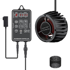 Carefree Fish wavemaker con pantalla LED para ajustar el flujo en acuarios.