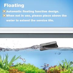Carefree Fish limpiador para vidrios de acuario de grosor hasta seis milímetros.