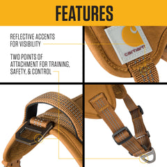 Arnés Carhartt con ajuste martingala para evitar tirones durante caminatas