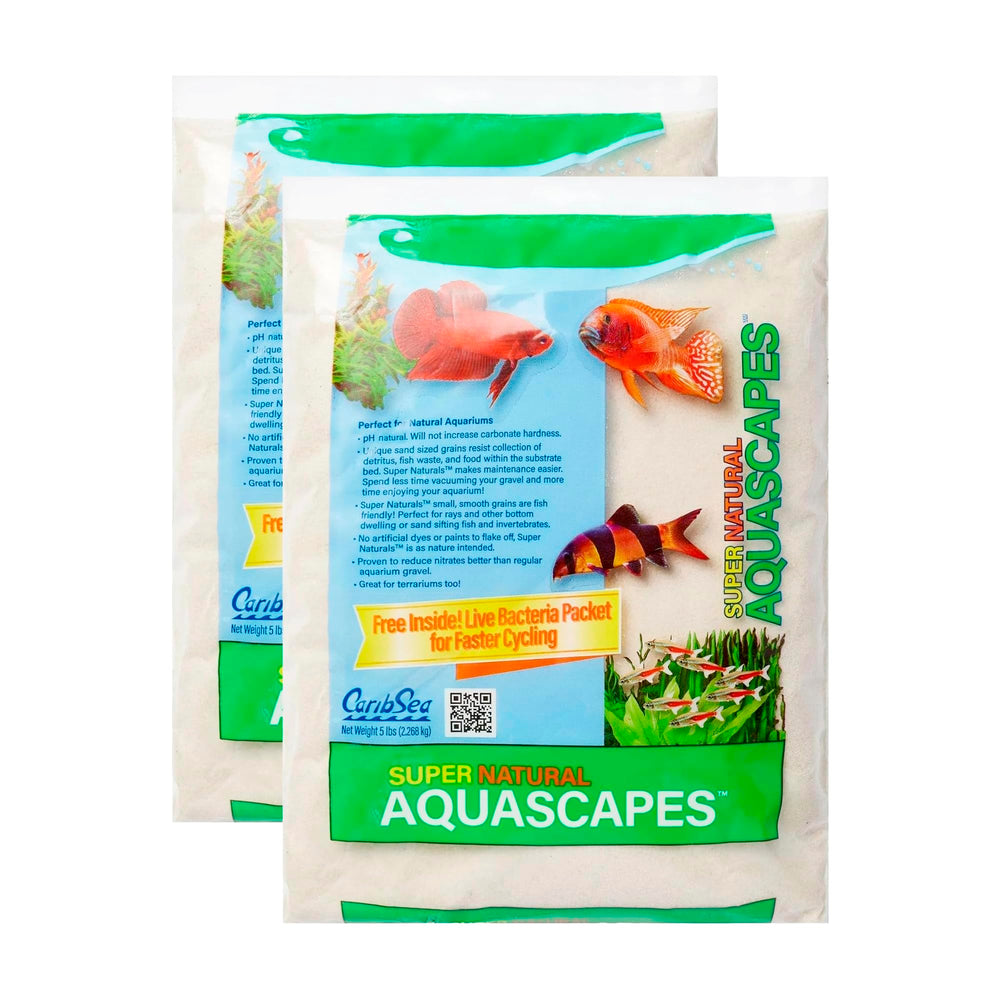 Carib Sea Arena Luna Natural para acuario de agua dulce, crea entorno acuático decorativo