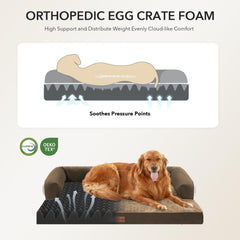 Casa Paw cama ortopédica con espuma ondulada para soporte de articulaciones