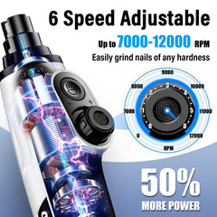 Casfuy Smart 6-Speed motor potente para lijado rápido y suave.