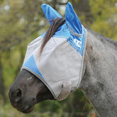 Cashel Crusader Mula: máscara antimoscas con orejas para protección suave durante el paseo.