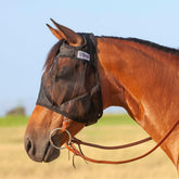 Cashel Quiet Ride, mascara anti moscas para caballo, protege ojos y mejillas durante el paseo