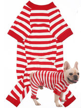 Caslfuca pijama navideno para perros grandes con diseño de 4 patas y mayor abrigo.