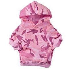 Casual Canine sudadera camuflada para perro en rosa, ideal para paseos.