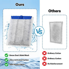Casuenia capa de carbono activado para absorber olores e impurezas.