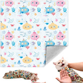Cat Grooming Wrap Ocean: ajuste seguro para sesiones de grooming.