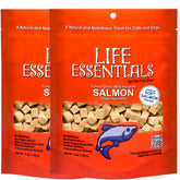 Cat-Man-Doo salmón liofilizado en cubos, snack saludable para mascotas.