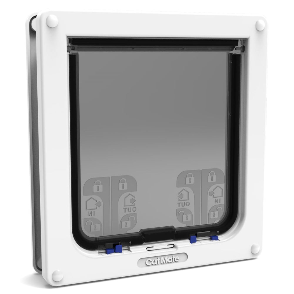 Cat Mate Puerta Gato con cierre 4 vías para tamaño grande, control de acceso seguro.
