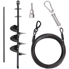 CatAve cable de sujeción para perros de 30 ft, ideal para exteriores sin enredos