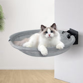 CatAve hamaca de gato montada en pared para descanso silencioso y ahorro de espacio.