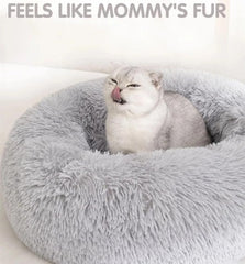 Catbeds tela felpa sintética suave, confort duradero para dormir.