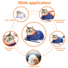 Catcan bolsa para gato que cubre el cuerpo para reducir movimientos.