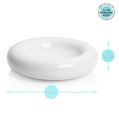 CatGuru cuenco sin derrames Torus, juego de dos, apto para comida y agua de gatos.