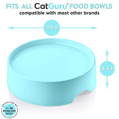 CatGuru mesa para comederos favorece una digestión más confortable al elevar los cuencos.