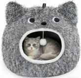 CATISM cama gato cueva forro peluche, refugio suave para descansar