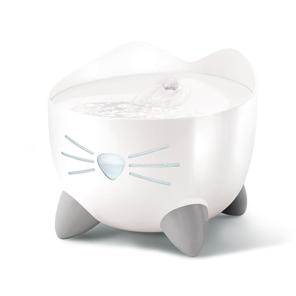 Catit PIXI bebedero de agua con flujo calmado facilita beber agua fresca y filtrada.